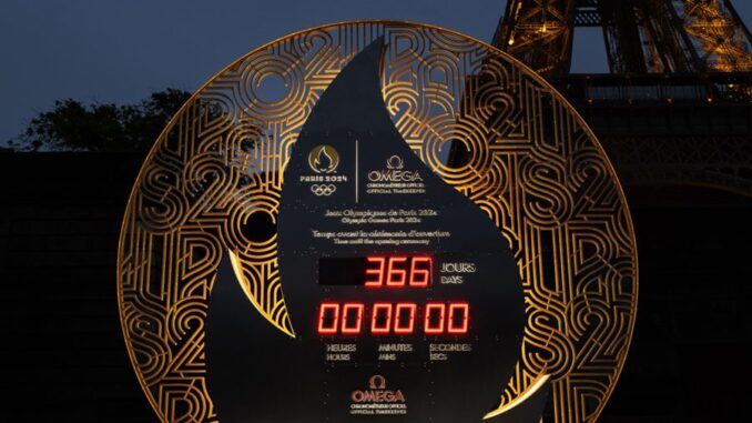 Paris Olympics Countdown Clock